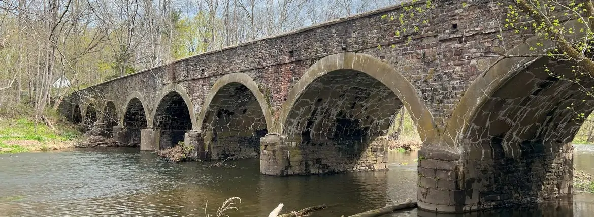Heating oil delivery Jamison near the historic Eight Arch Bridge in Warwick Township
