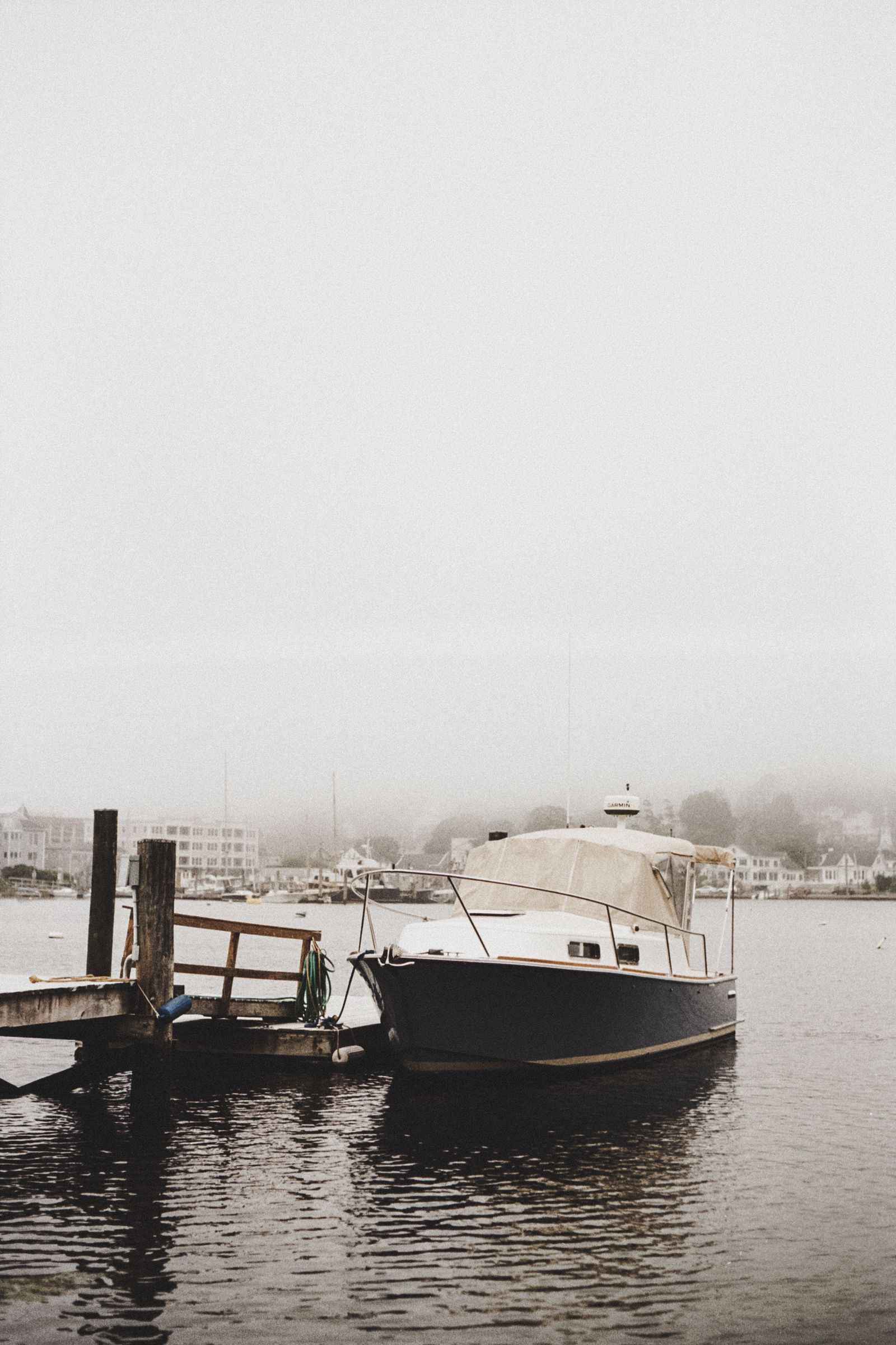 Marine diesel fuel delivery to a boat at a dock in Ship Bottom, NJ