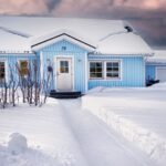 A home in winter heated with oil in Pennsylvania
